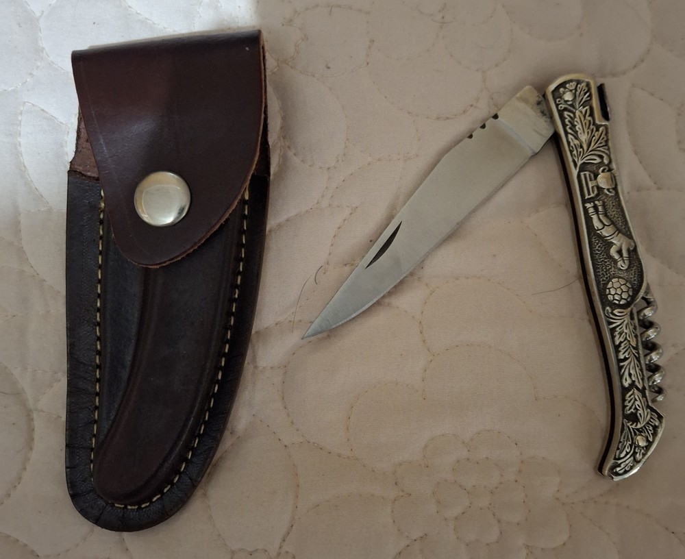 Handmade Rody Stan Beautiful Engraved Folding Knife