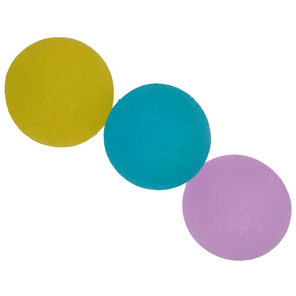 3pc Hand therapy Exerciser Balls Squeeze Finger Excercise Stress Relief Train