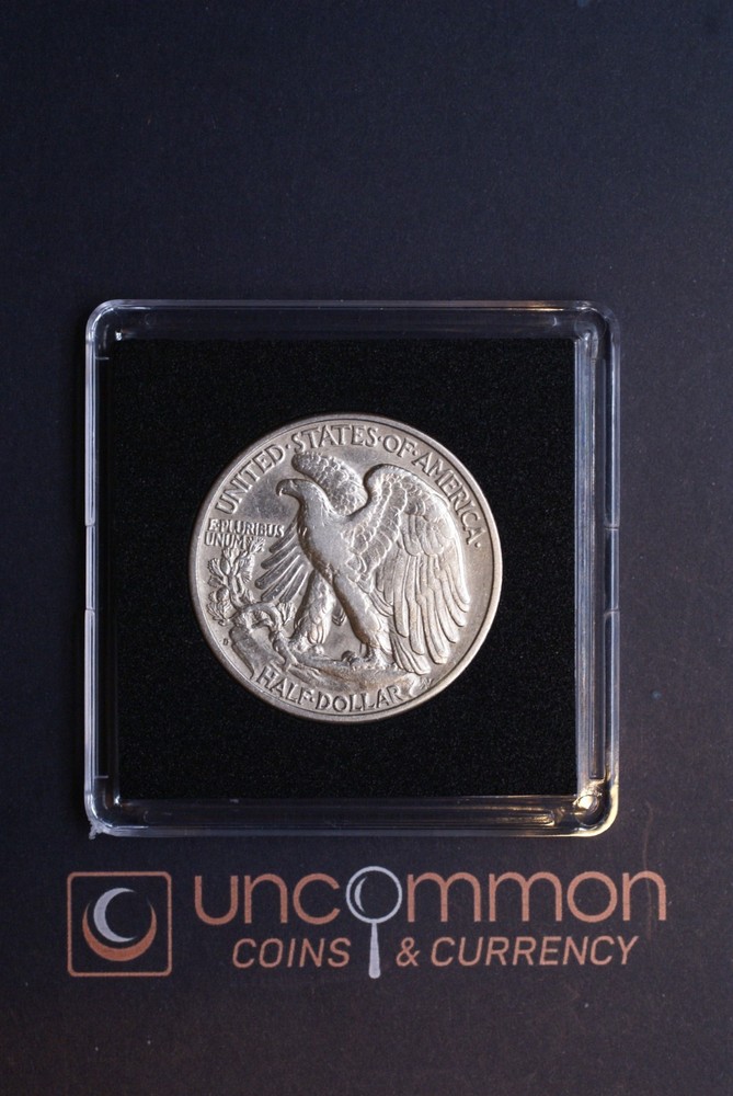 1938D Walking Liberty Half Dollar in almost Extra Fine condition.