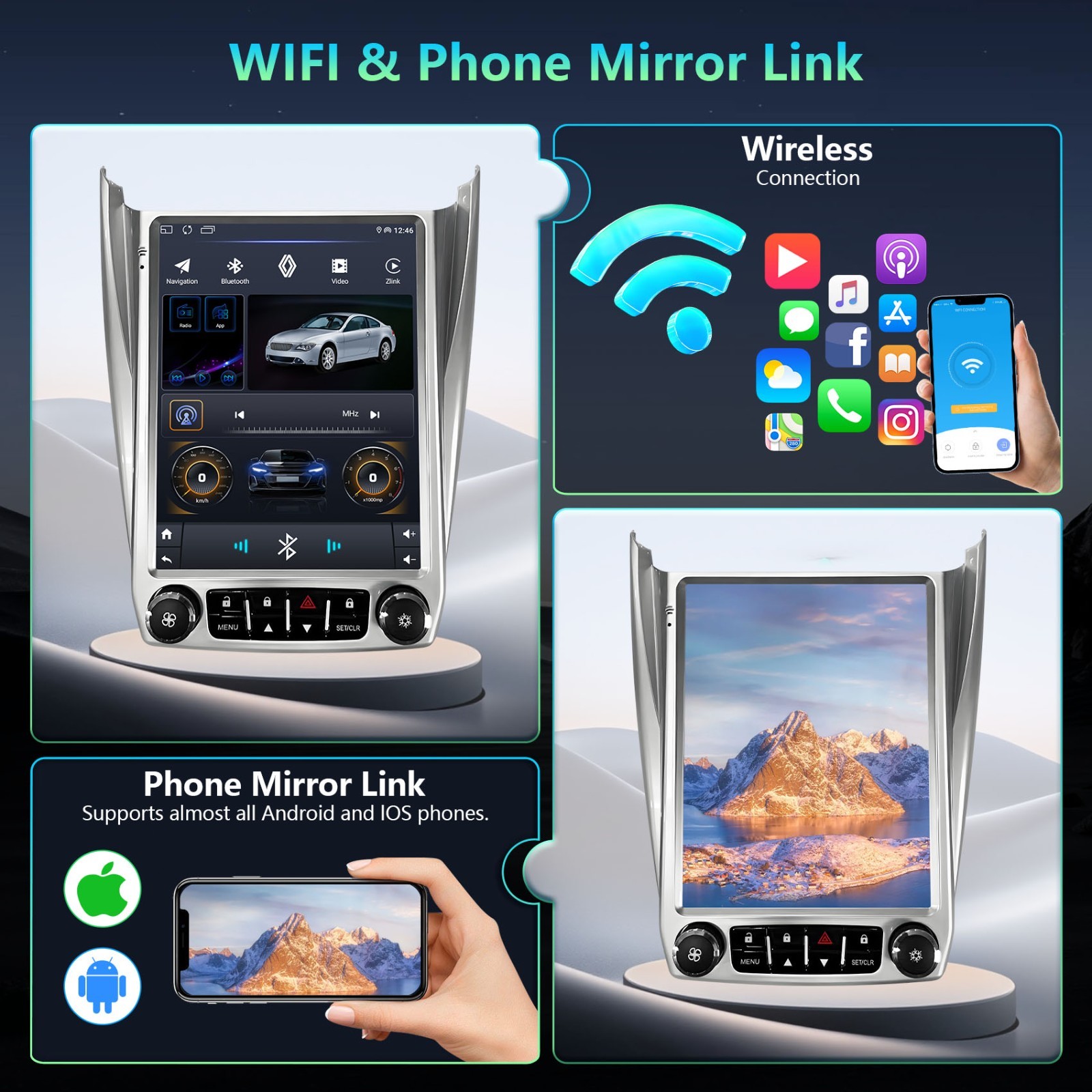 9.7" Car Radio Fits Chevrolet Equinox 2010- 2017 GPS Navi Player Stereo Android