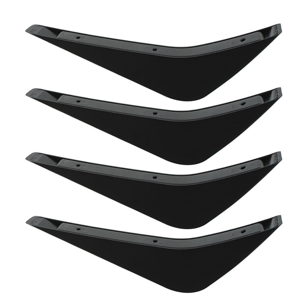 Black Rear Bumper Air Diffuser Fin Kit for Corvette C7 2014-2019