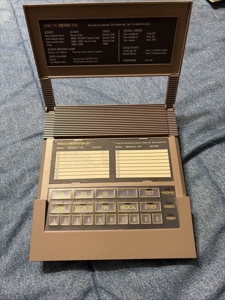 Vintage DICON 9000 security system main unit only vg