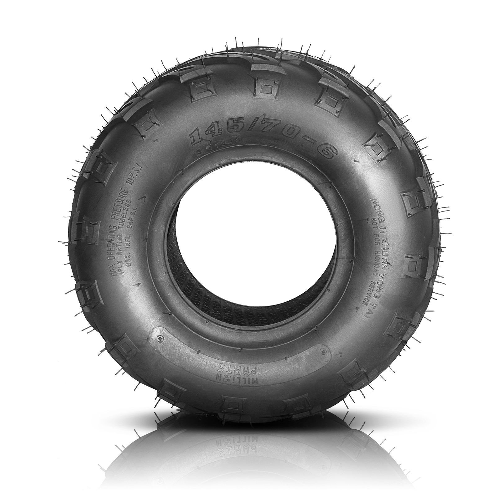 Set of 2 145/70-6 ATV Go Kart Street Mini Bike Tires 4PR 145/70x6 Tubeless