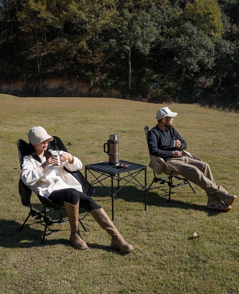 Two-Heights Light Compact Comfortable Camping Folding Beach Chair W/