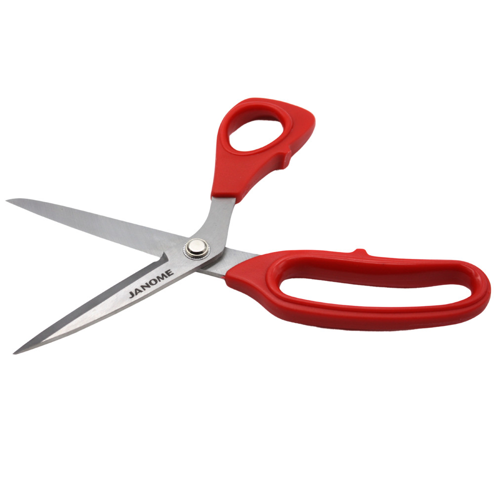 Janome 8" Lightweight Bent Shears, Fabric Scissors
