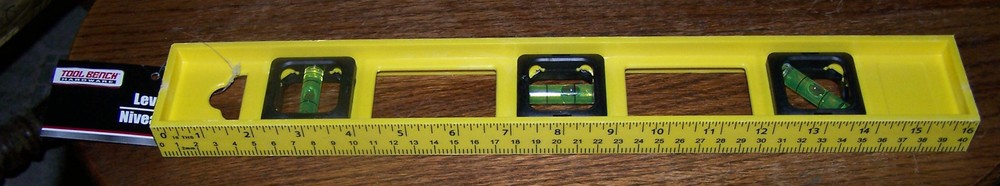 LEVEL - by Tool Bench -16"/40 cm with 3 bubble vials - NEW!