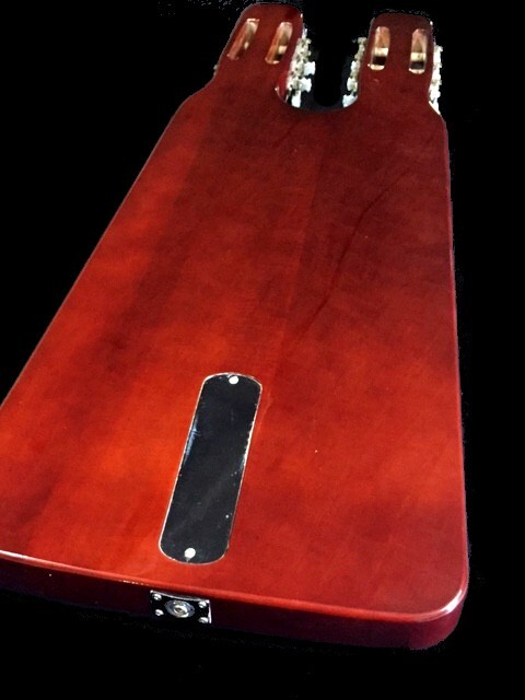 CUSTOM DOUBLE NECK 6/6 WESTERN SWING SUNBURST ELECTRIC LAP STEEL GUITAR