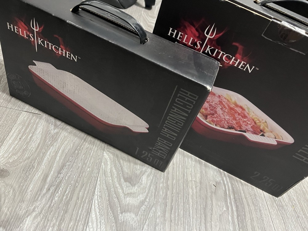 Hell’s Kitchen by Gordon Ramsay Ceramic Baking Dishes – 2-Piece Set (New)