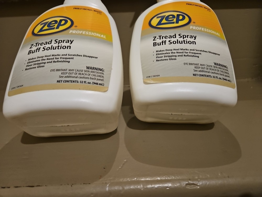 Zep Z-Tread Buff-Solution Spray 32 Oz Two Bottles