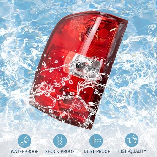 Rear Tail Lights Assembly Compatible With Left Driver Side 07-14 Silverado