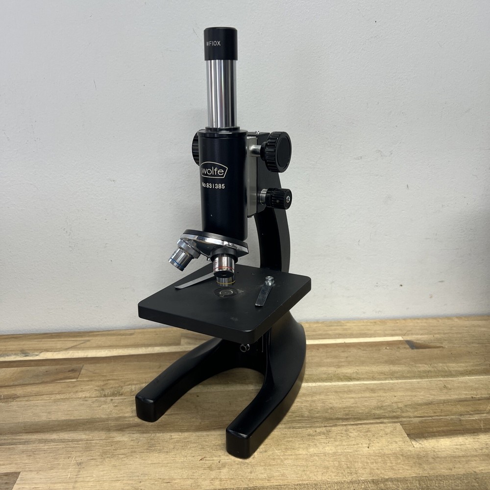 Wolfe Model 831385 Monocular Compound Microscope Made In Japan Free Ship P2