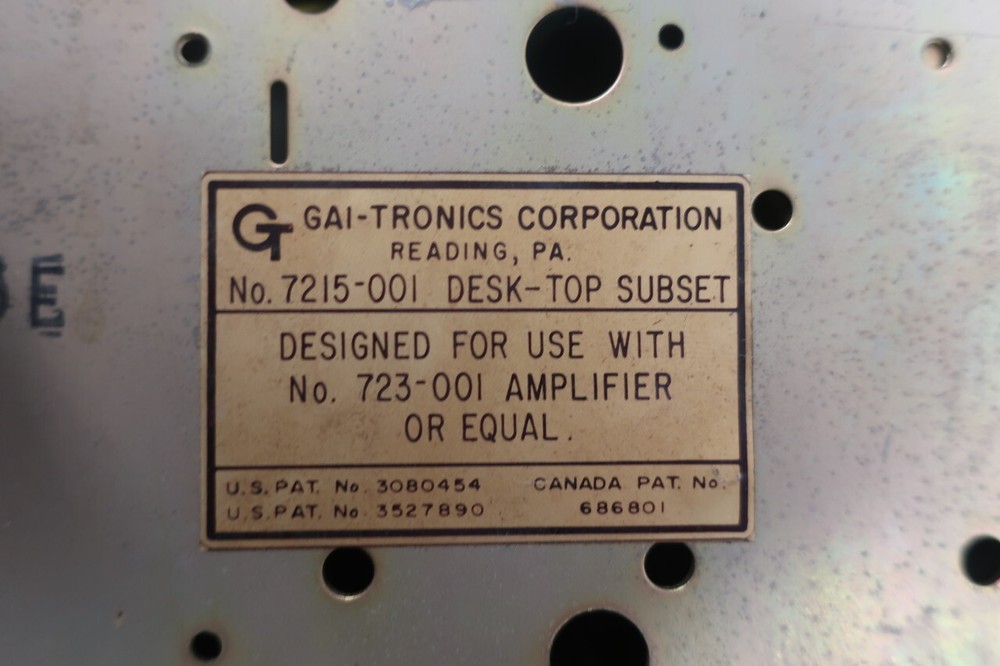 Gai-tronics 7215-001 Desk-top Subset