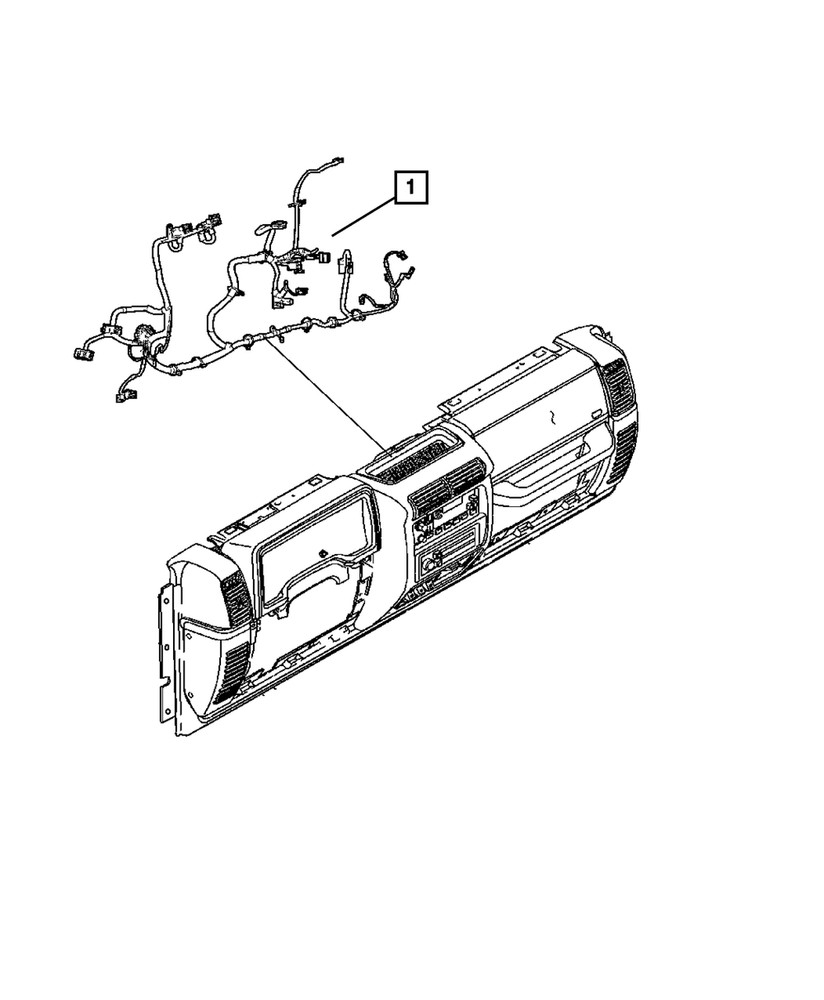 Genuine Mopar Instrument Panel Wiring 68032026AB