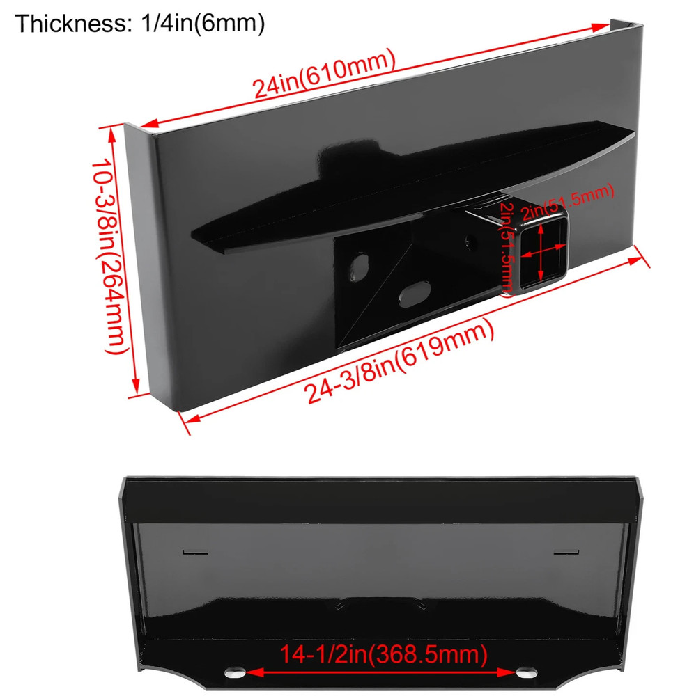 [SR] Trailer Receiver Hitch Attachment Plate Toro Dingo Mini Skid Steer Loader