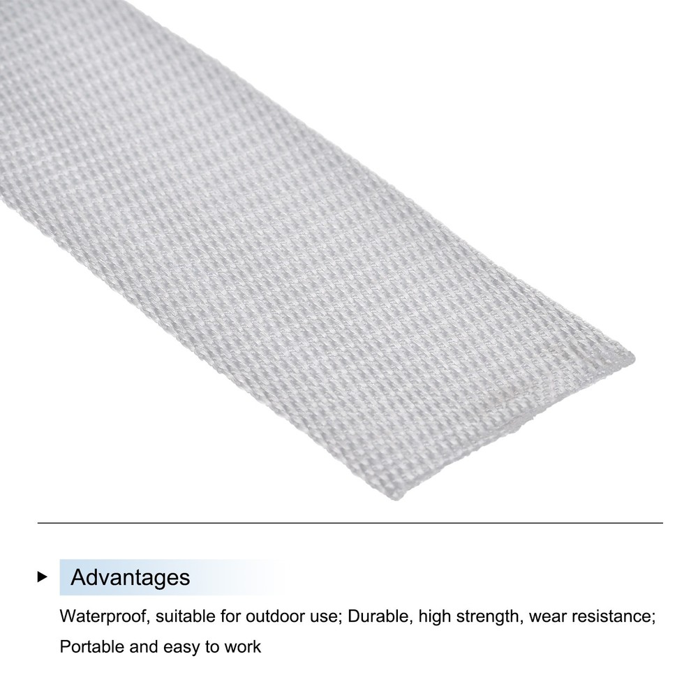 Lightweight Polypropylene Webbing Strap 5cm 10 Yard Pale Grey
