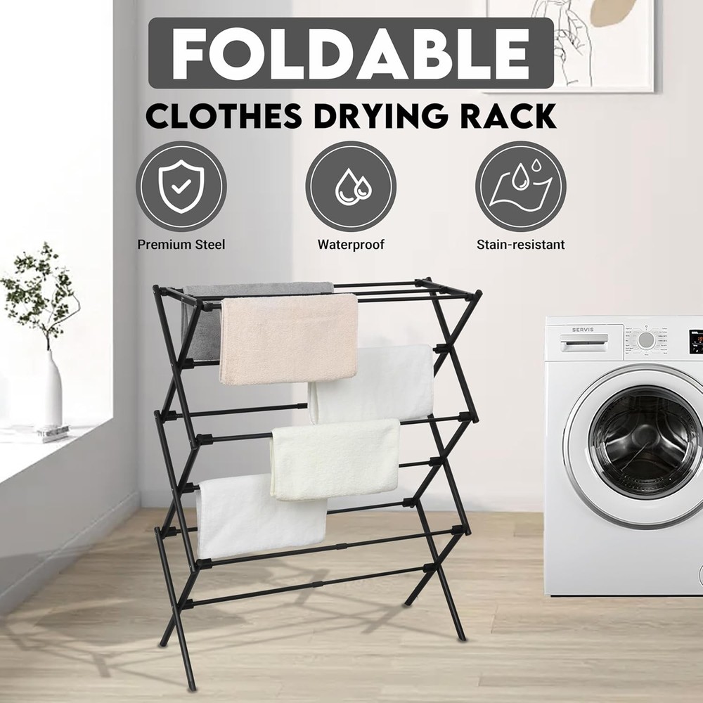 Small Foldable Portable Clothes Drying Rack