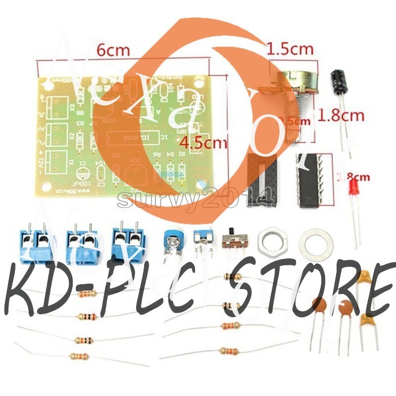 ICL8038 Function Signal Generator Module Sine Square Triangle Wave Output Kits S