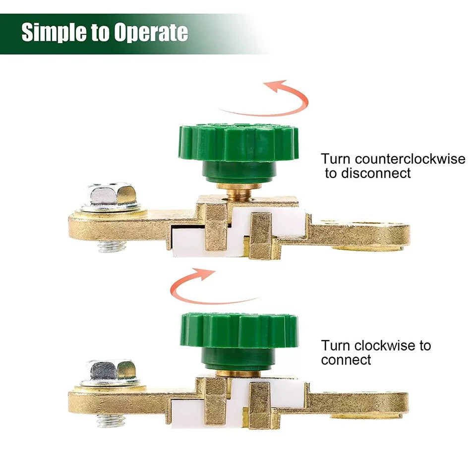 Car Battery Link Terminal Quick Cut-off Switch Disconnect Kill Shut Side Post