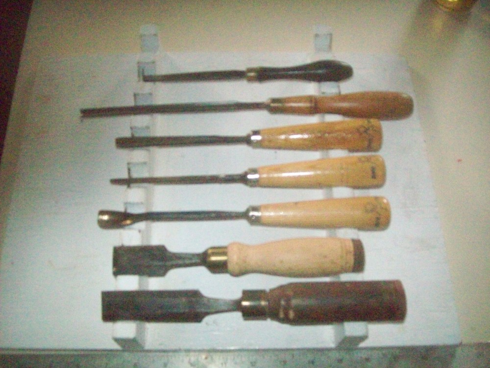 7 Vintage Wood Working Gouges or Chisels Buck London  Buck Bros Charles Buck