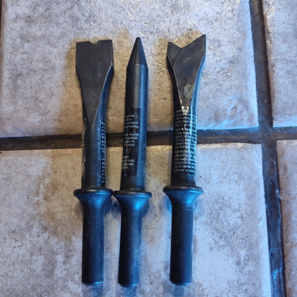 5" Long 3PC Air Hammer Chisel's