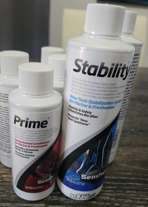 Seachem Prime 100 ML & Seachem Stability 250ML  COMBO