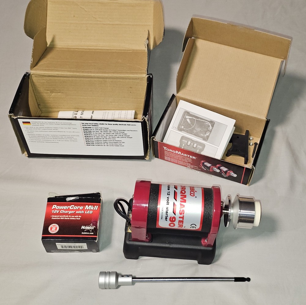 Hobbico TorqMaster 90 with PowerCore MkII + Charger Bundle + Starter Probe Tool