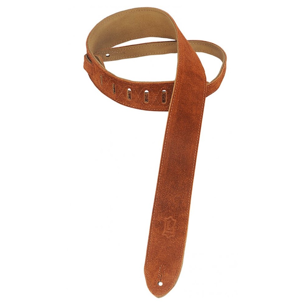 Levy’s MS12-BRN Suede Guitar Strap 2” Copper