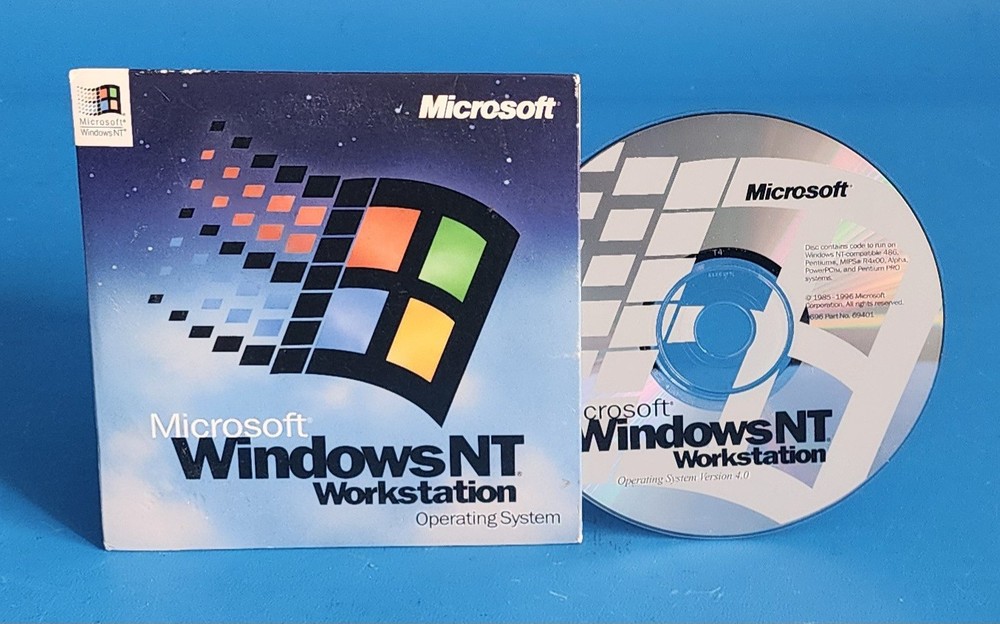 Microsoft Windows NT 4.0 Workstation Operating System *94692* with Product Key