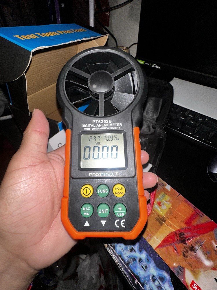 PROTMEX Anemometer PT6252A/PT6252B Digital Wind Speed Meter