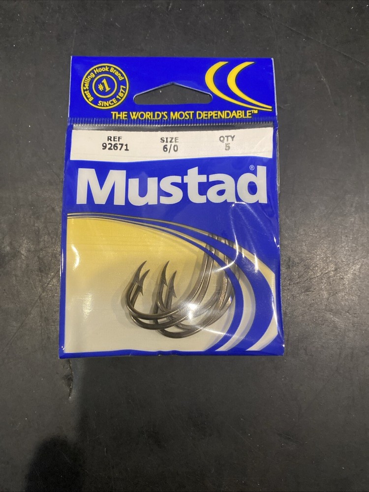 Mustad Ref 92671 Size 6/0 5 Per Pack