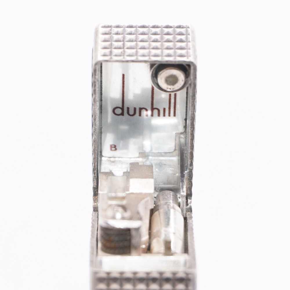 Dunhill Lighter Silver Hobnail Opal Pattern_Ultrasonically cleaned_Working
