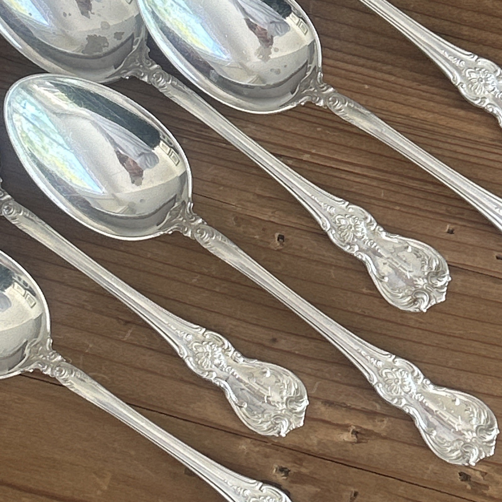 (6) Old Master by Towle 925 Sterling Silver Teaspoon 6" abt 168g