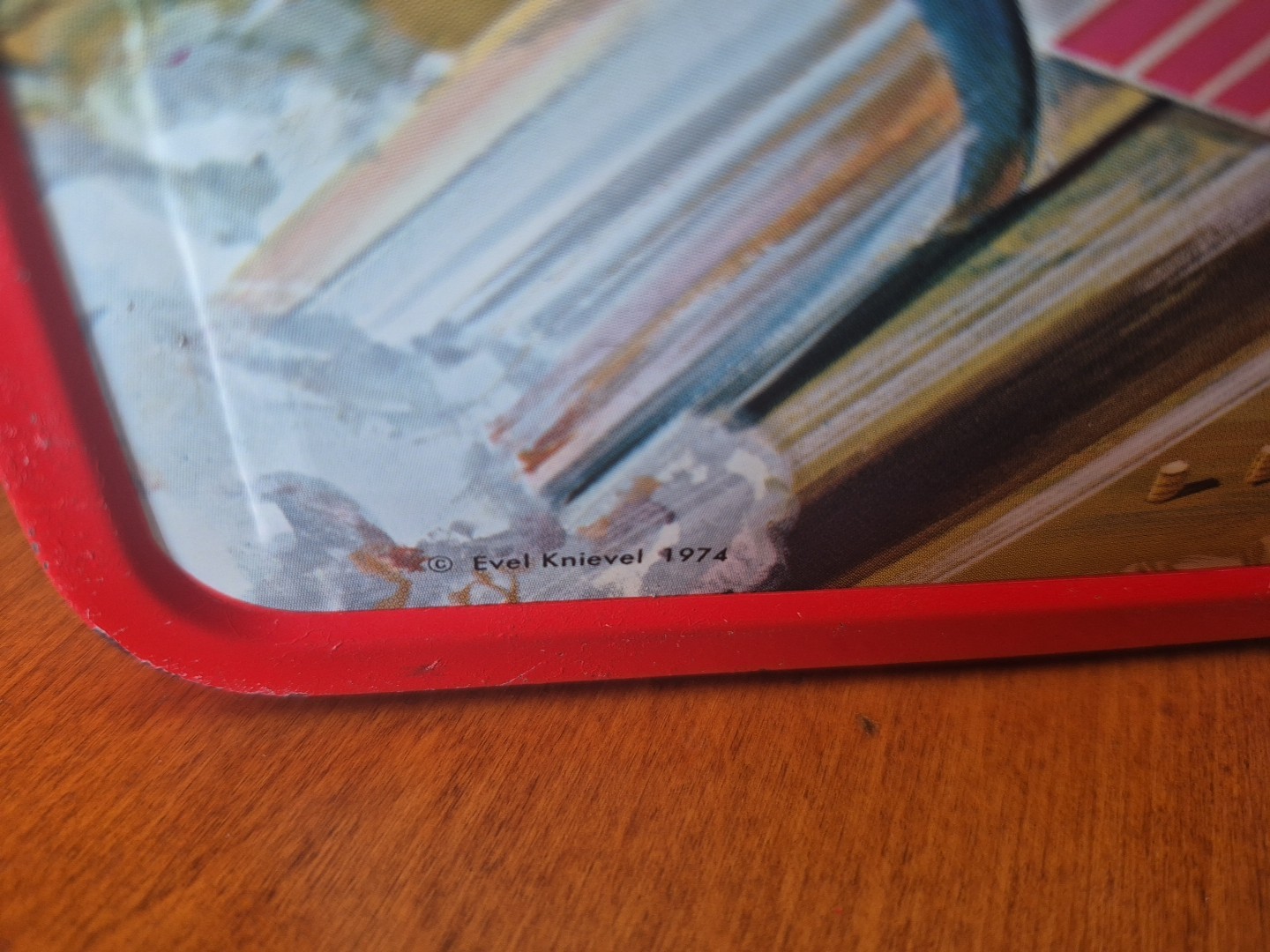 1974 evel knievel lunch box