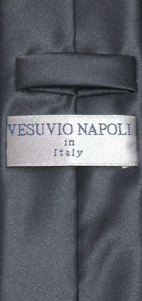 Vesuvio Napoli Narrow NeckTie Solid Color 2.5" Skinny Thin Men's Neck Tie