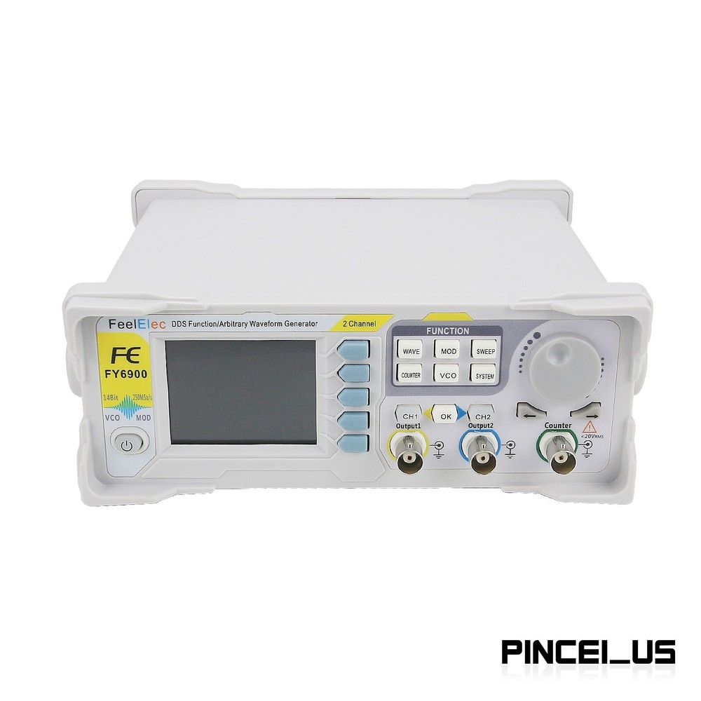 FY6900-100M 100MHz Function Arbitrary Waveform Signal Generator DDS 2-CH Counter