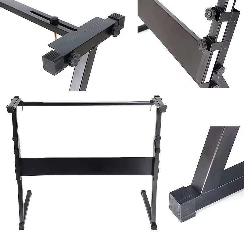 Adjustable Sturdy Z-Stand Electronic Keyboard Stand Compatible for 61~88 Keys