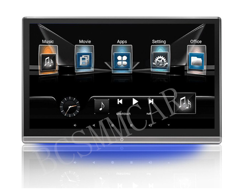 2pcs Android 11 Car TV Touch Screen Headrest Monitor For Rear Seat Entertainment