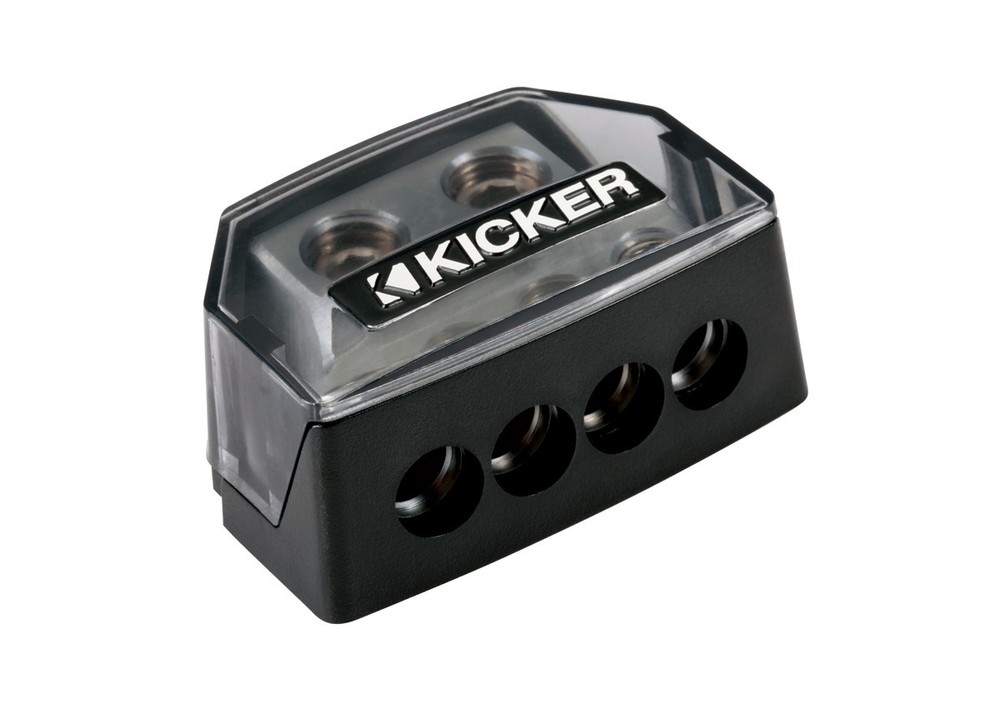 Kicker Car Audio DB4 Distribution Block Brass Accessories Solid Termination New