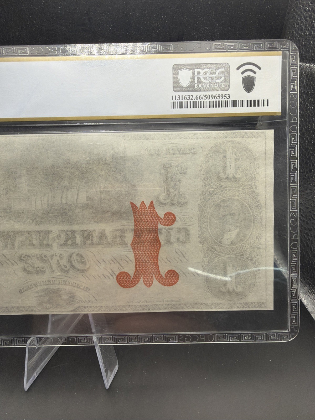 New Haven Connecticut $1 City Bank of New Haven 1860s PCGS Gem UNC 66 PPQ TOP PO