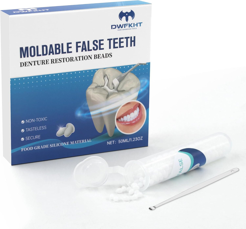 Tooth Repair Kit, Moldable False Teeth, Tooth Replacement Missing Teeth, Teeth F