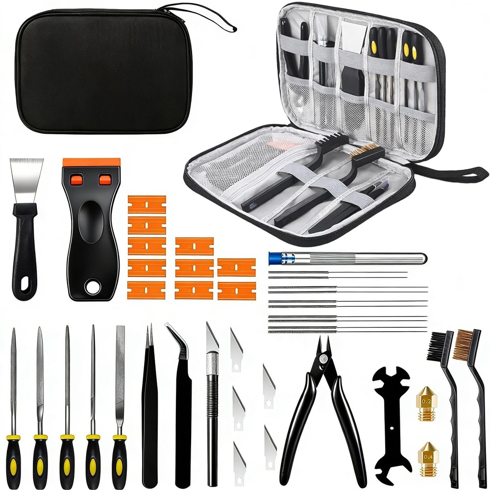 43Pcs 3D Printer Tools Kit, Complete 3D Printing Accessories & Maintenance Se...