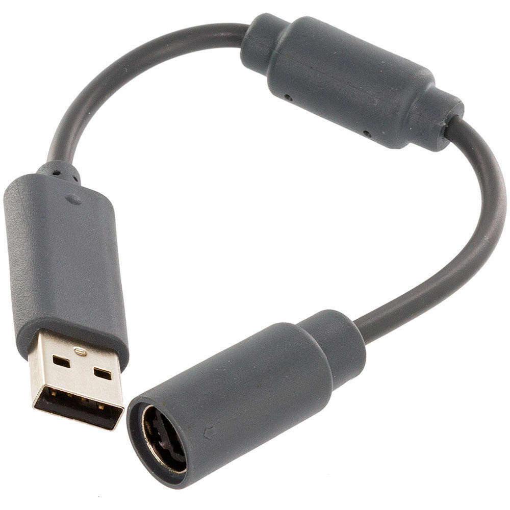 Dongle USB Breakaway Adapter Cable Replacement for Xbox 360 Wired Controllers
