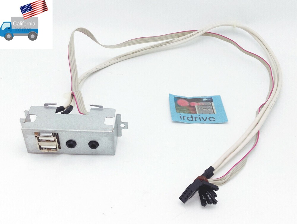 Front Panel Dual USB,Audio/MIC Port PCB Replacement Tower PC Case Assembly Cable