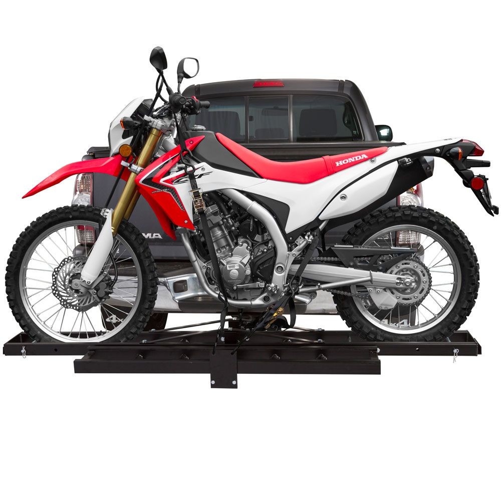Black Widow Steel Nonfolding Motorcycle Carrier – 500 lb. Capacity