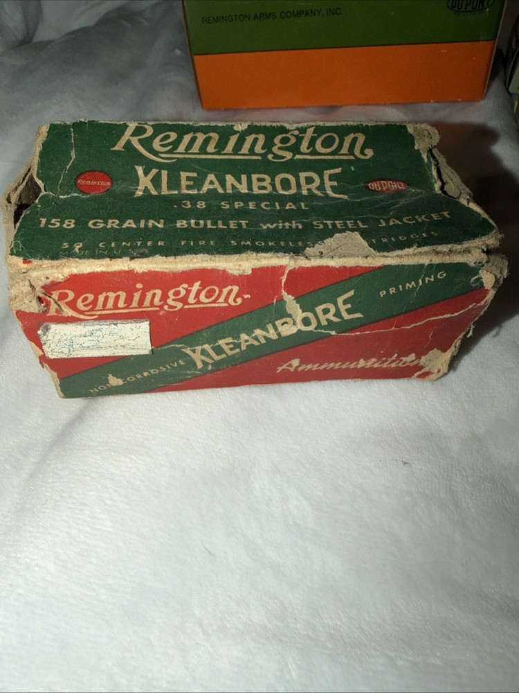 Remington Empty Ammo Boxes Kleanbore .38 Special .22 Thunderbolt, Mohawk, “Jet”￼