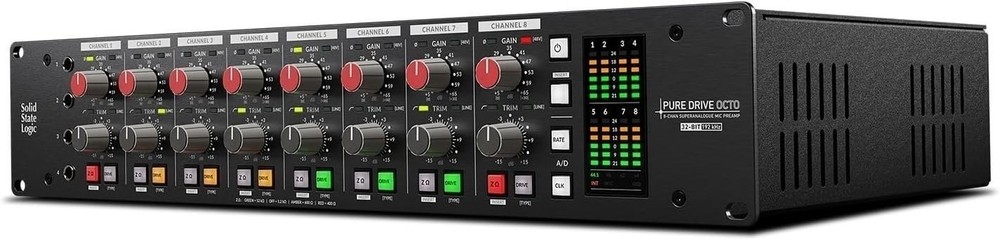 Solid State Logic Pure Drive Octo 8 Mic Pre's, Conversion, and USB Soundcard