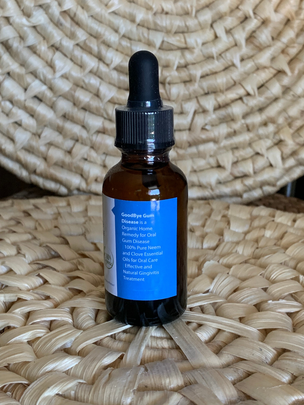 GoodBye Gum Disease Natural Remedy for Gingivitis 100% Pure Neem and Clove 1 oz