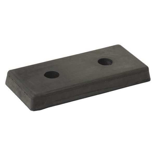 Vestil B-818 Dock Bumper, 8 In. D, Rubber, Rectangular