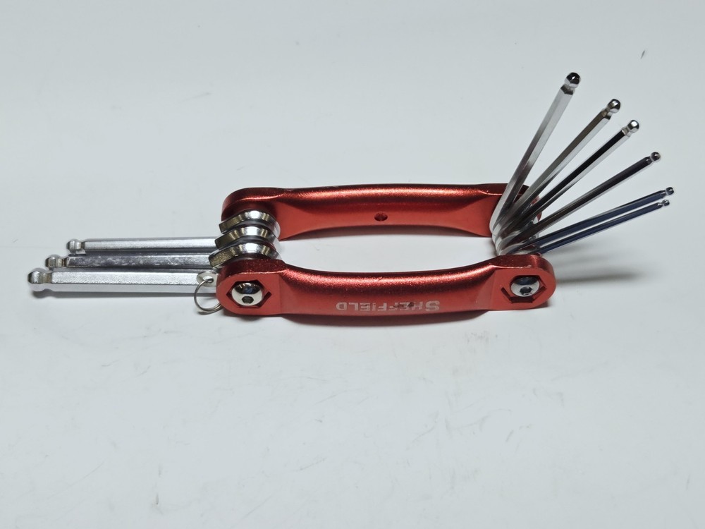 folding ball end hex wide wrench 9pc sae