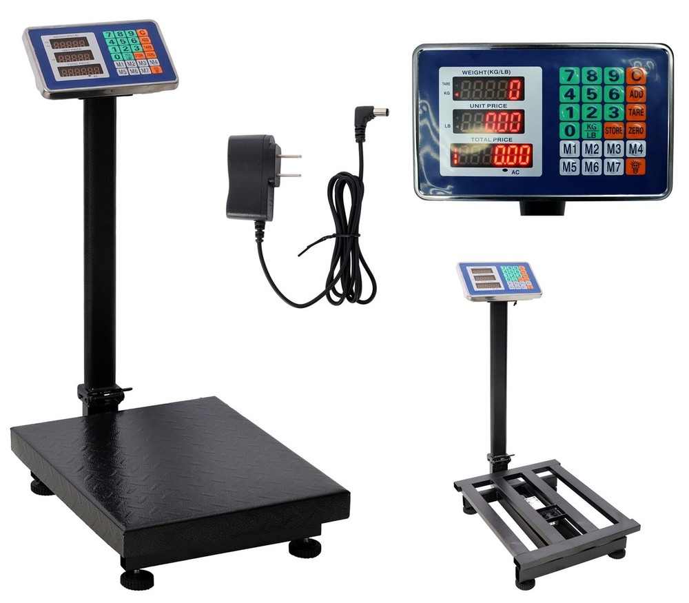 660 lbs / 0.1lbs Computing Digital Floor Platform Scale Shipping Postal Scale